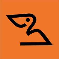 Small variation of just the pelican icon from Pelican View's logo.